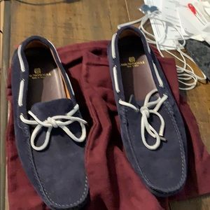 Bruno Magli Morrota suede drivers.